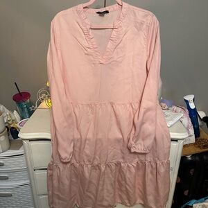 Esmara Pink V-Neck Ruffle Dress | Size 10